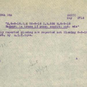Soldier packet page