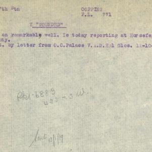 Soldier packet page