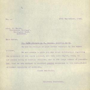 Soldier packet page