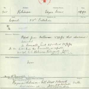 Soldier packet page