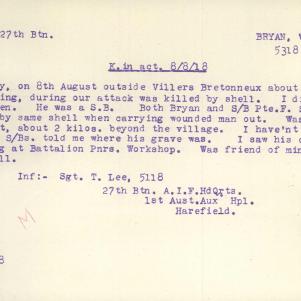 Soldier packet page