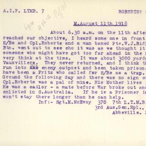 Soldier packet page