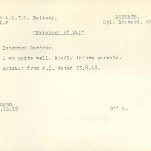 Soldier packet page
