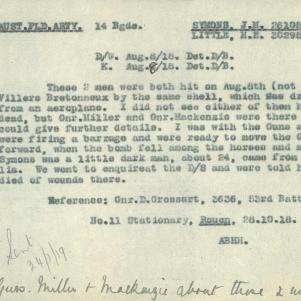 Soldier packet page