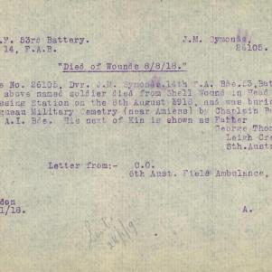 Soldier packet page