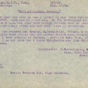 Soldier packet page