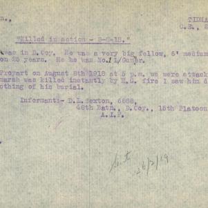 Soldier packet page