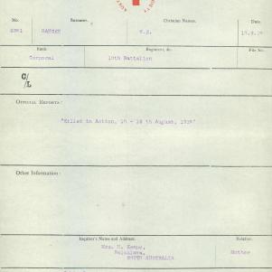 Soldier packet page