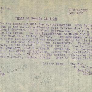 Soldier packet page
