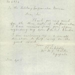 Soldier packet page