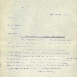 Soldier packet page