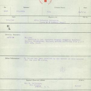 Soldier packet page