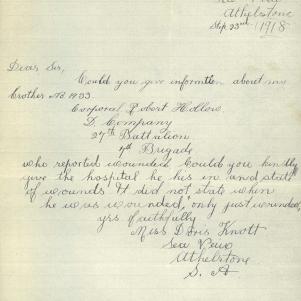 Soldier packet page