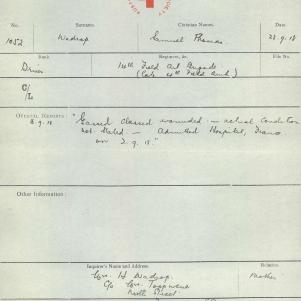 Soldier packet page