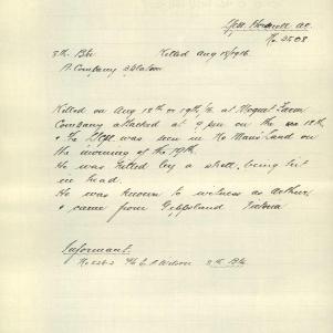 Soldier packet page