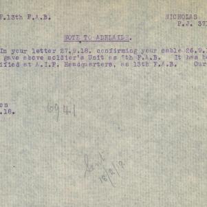Soldier packet page