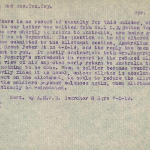 Soldier packet page