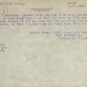 Soldier packet page