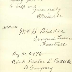 Soldier packet page