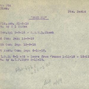 Soldier packet page
