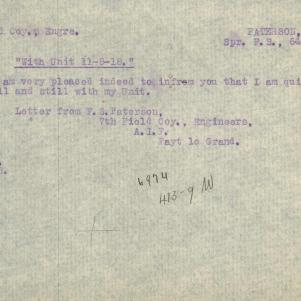 Soldier packet page