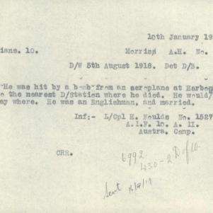 Soldier packet page