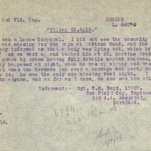 Soldier packet page