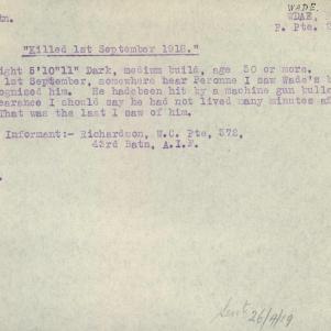 Soldier packet page