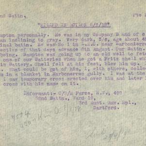 Soldier packet page