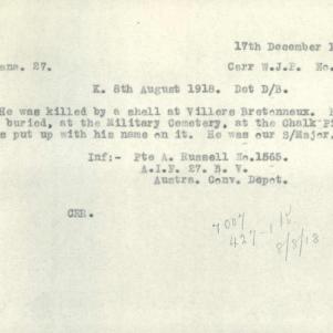 Soldier packet page