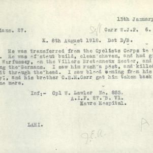 Soldier packet page