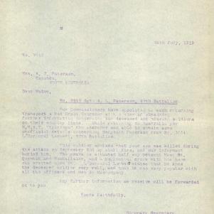 Soldier packet page
