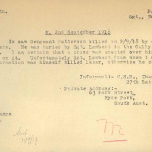 Soldier packet page