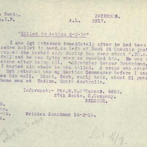 Soldier packet page