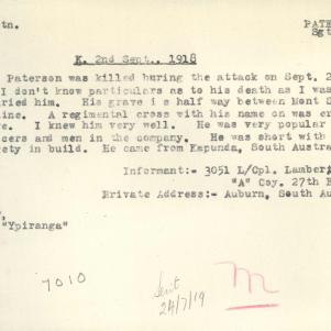 Soldier packet page