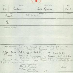 Soldier packet page