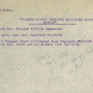 Soldier packet page