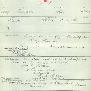 Soldier packet page