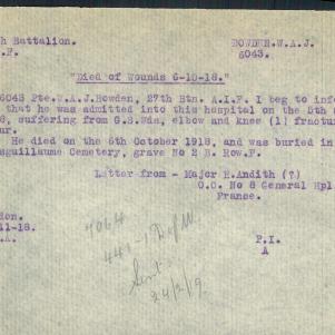Soldier packet page