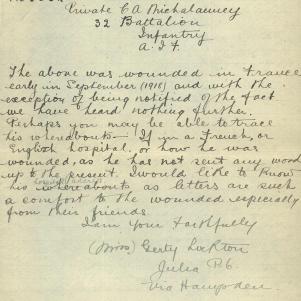 Soldier packet page
