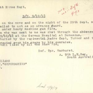 Soldier packet page