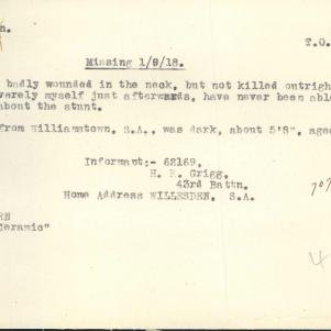 Soldier packet page