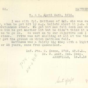 Soldier packet page