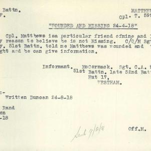 Soldier packet page