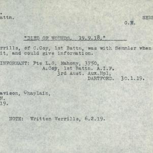 Soldier packet page