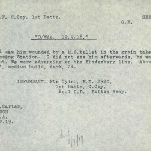 Soldier packet page