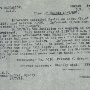 Soldier packet page