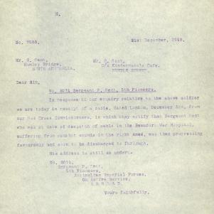 Soldier packet page