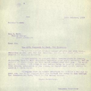 Soldier packet page