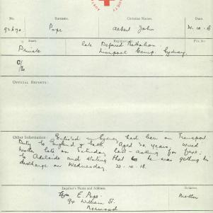 Soldier packet page